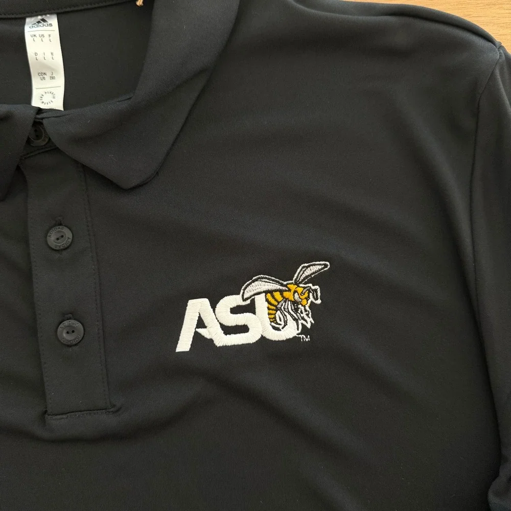 Adidas Alabama State ASU Hornets Entrada 22 Polo Mens Large Black Shirt
